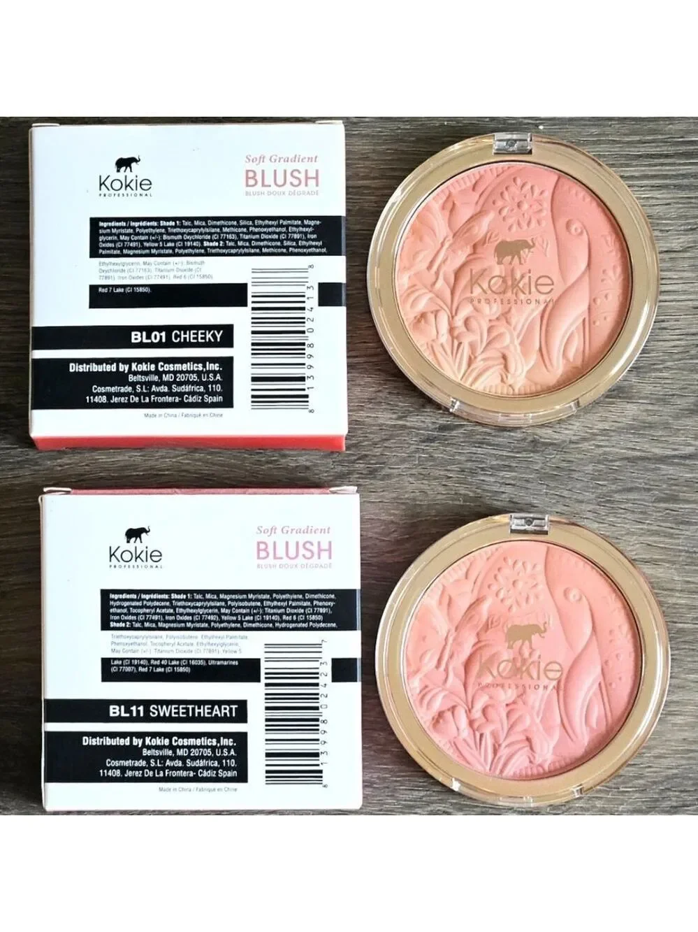 Kokie Soft Gradient Blush Duo in Cheeky Matte & Sweetheart Shimmer NEW